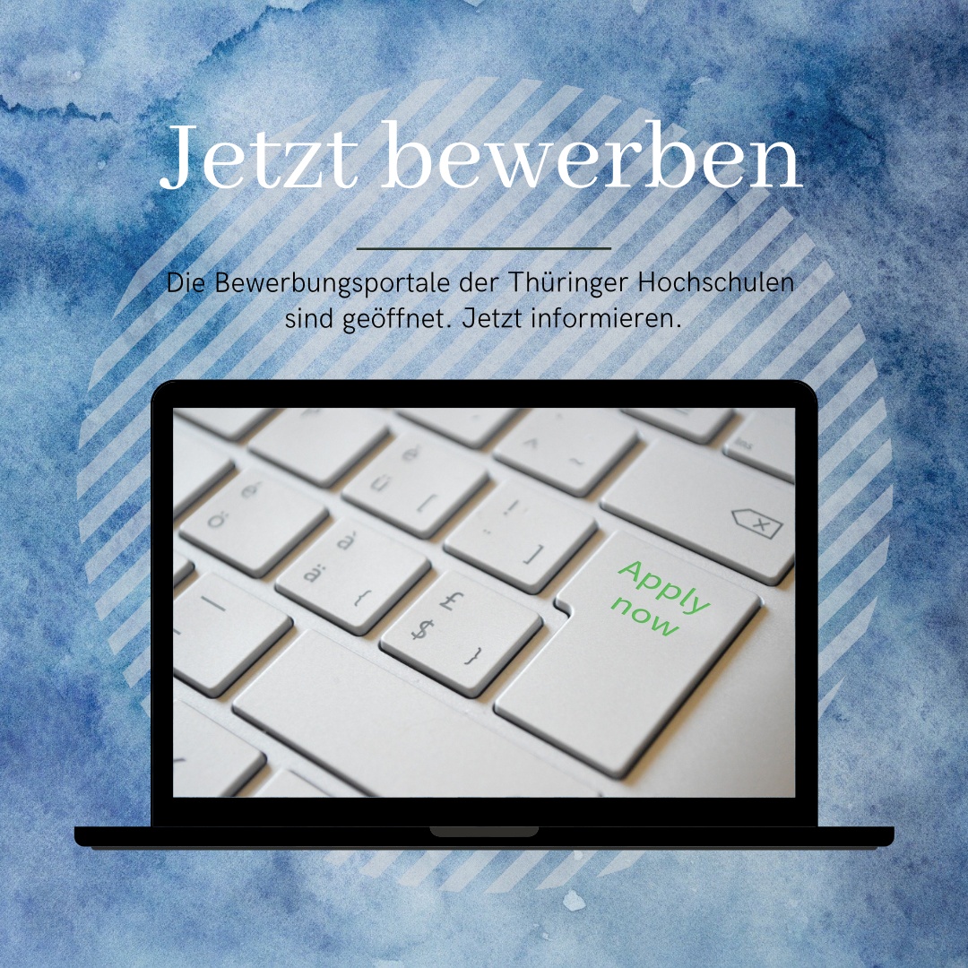 Grafik mit Laptop und Tastatur, Bild: Campus Thüringen